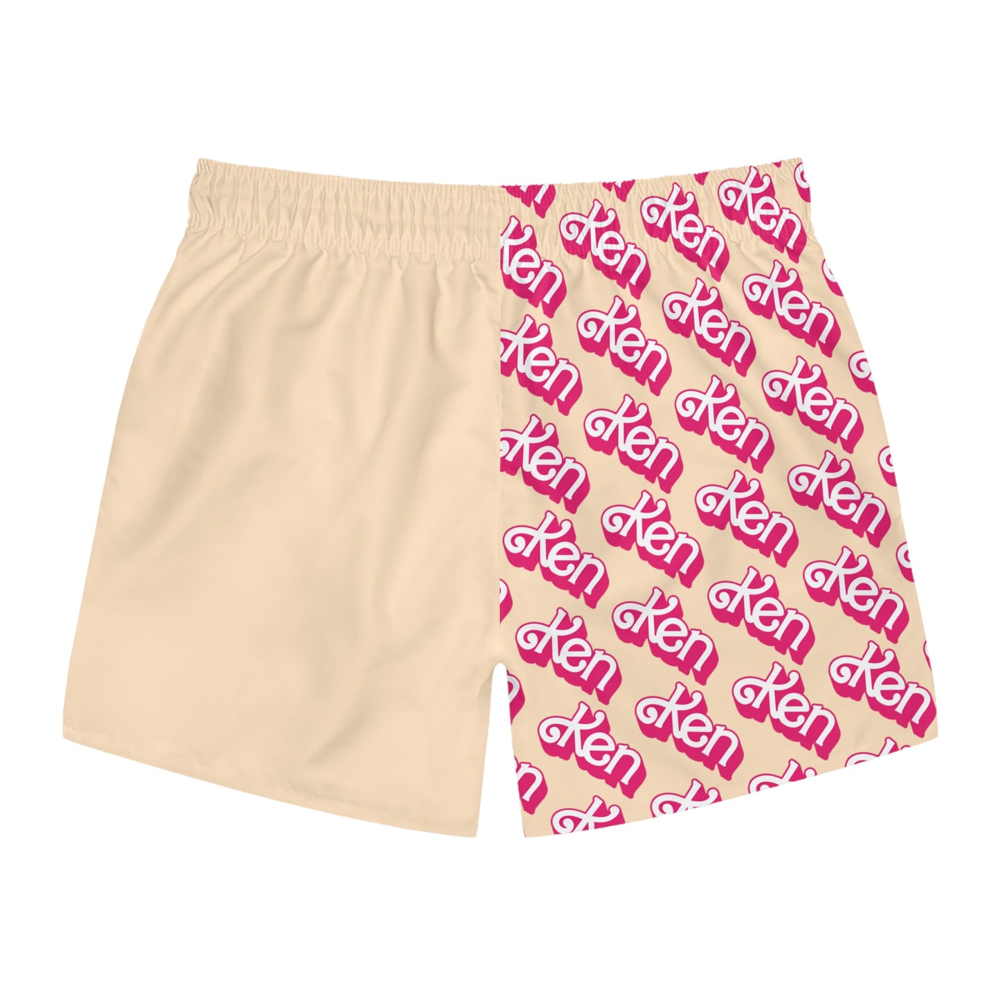 ifllucial KEN Bisque Swim Trunks: The Perfect Summer Gift!"Introducing our best-selling Barbie's Ken Swim Trunks, where style, comfort, and trendsetting design combine to elevate your summer fashion game to new heights.

DesAll Over Prints